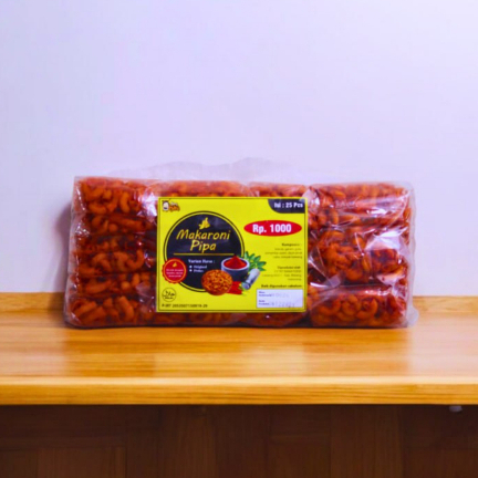 

Makaroni Pipa Pedas - 1 pack isi 25 pcs