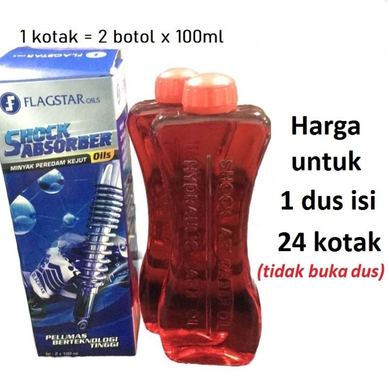 1 KARTON ISI 24 KOTAK OLI SHOCK 200ML MERK FLAGSTAR