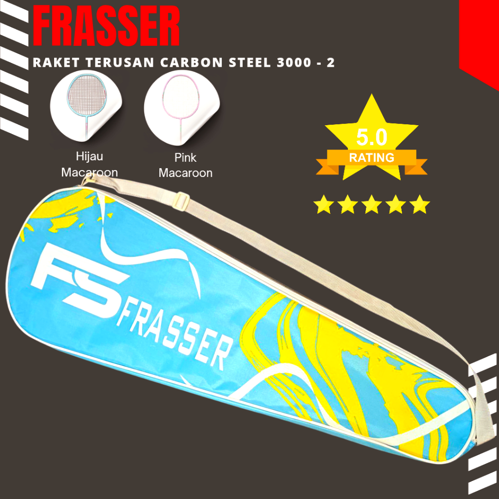 New Product Frasser Fs Raket Badminton Bulu Tangkis Alat Olahraga Berkualitas Original Termurah