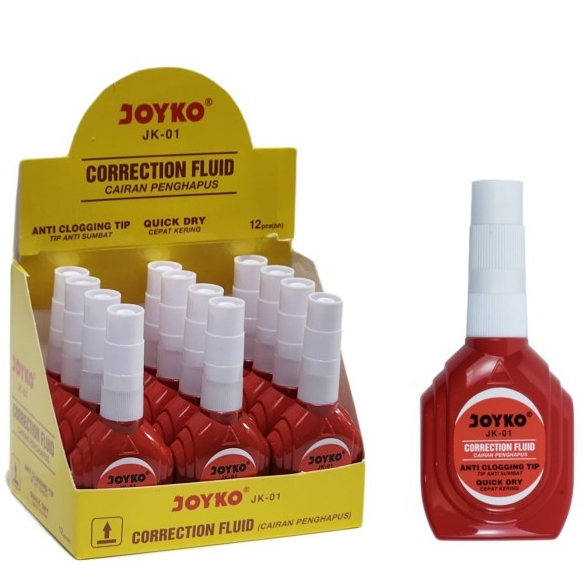 

Correction Pen / Fluid Joyko JK-01 / (12pc) TIP EX CAIR JOYKO JK 01 MINI / PENGHAPUS PEN CAIR