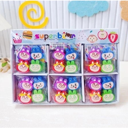 

1 Set isi 4 PCS Penghapus Gepeng Kepala Labubu Er-1715 /Eraser Hapusan Karakter Kepala Gepeng Labubu Perlengkapan Sekolah Termurah BISA COD