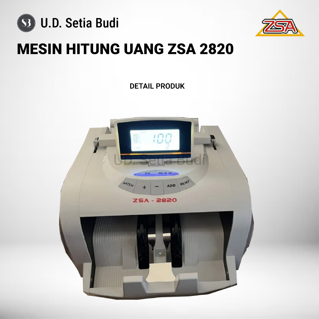 Mesin Hitung Uang ZSA 2820 Deteksi Uang Palsu Emisi Terbaru ZSA-2820