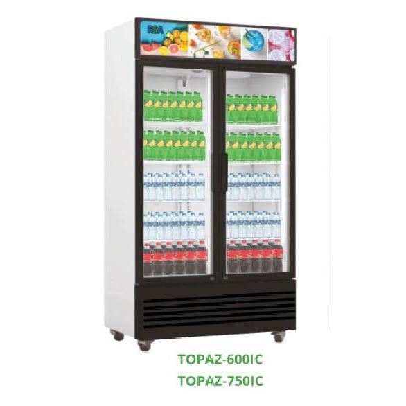 RSA TOPAZ-600IC Showcase 2 Pintu Display Cooler Lemari Pendingin Minuman