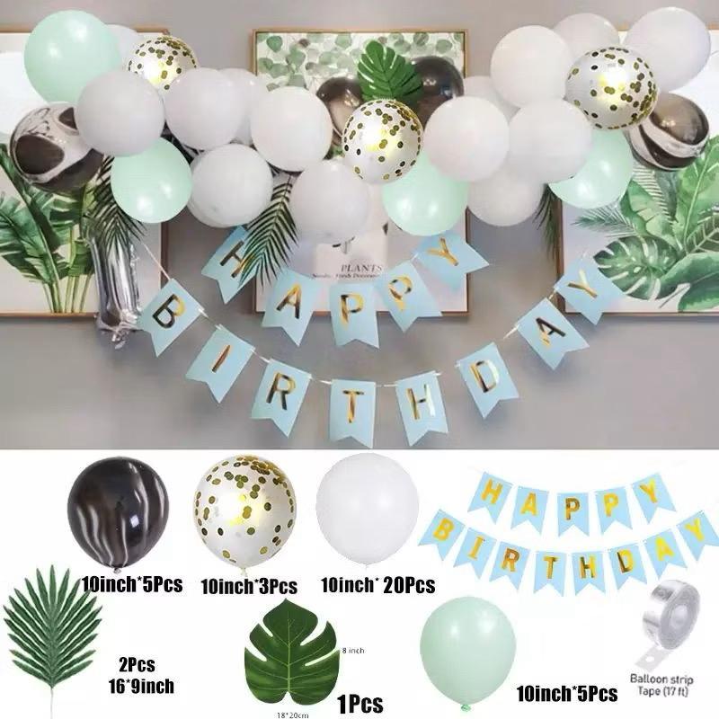 paket dekorasi HBD ultah ulang tahun 30 balon thema safari zoo binatang animal hutan ulang tahun ana