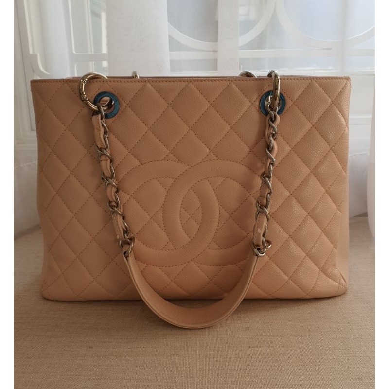 preloved chanel gst light pink caviar shw