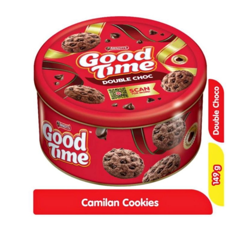 

GOOD TIME COOKIES DOUBLE CHOCO (Kalengan)