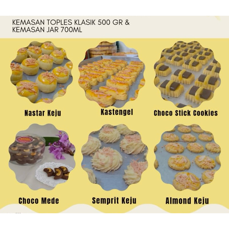 

hampers Kue kering lebaran premium wisman toples bulat 500gr dan jar plastik 700ml