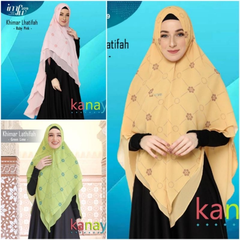 SALE >>KHIMAR LHATIFAH ( MOTIF) by kanaya_boutique