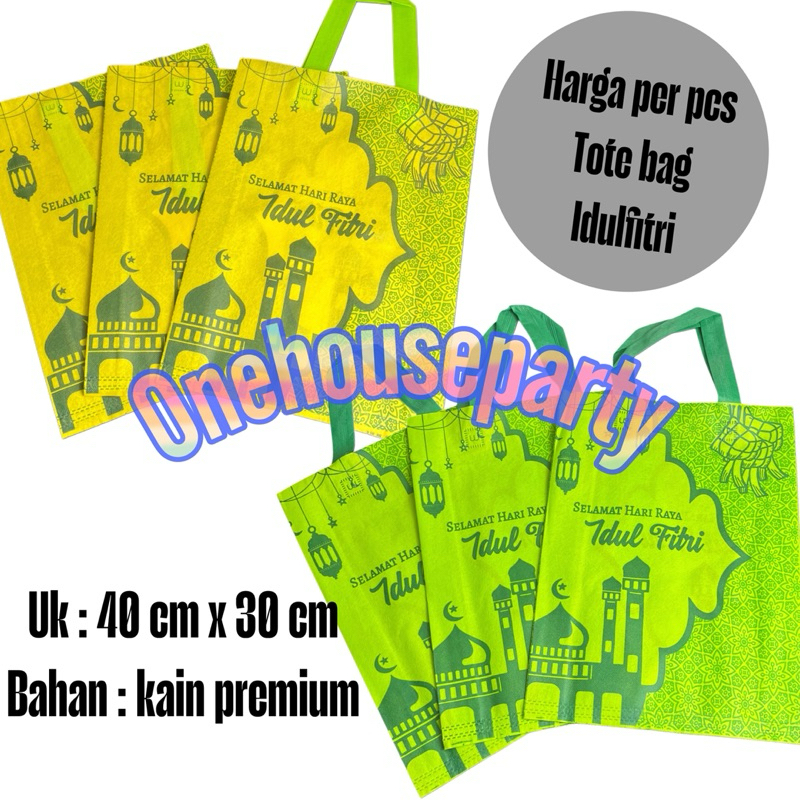 

Tote bag tas Kado Paperbag idhul fitri 2025 Paper Bag motif lebaran Jumbo Murah thr onehouseparty