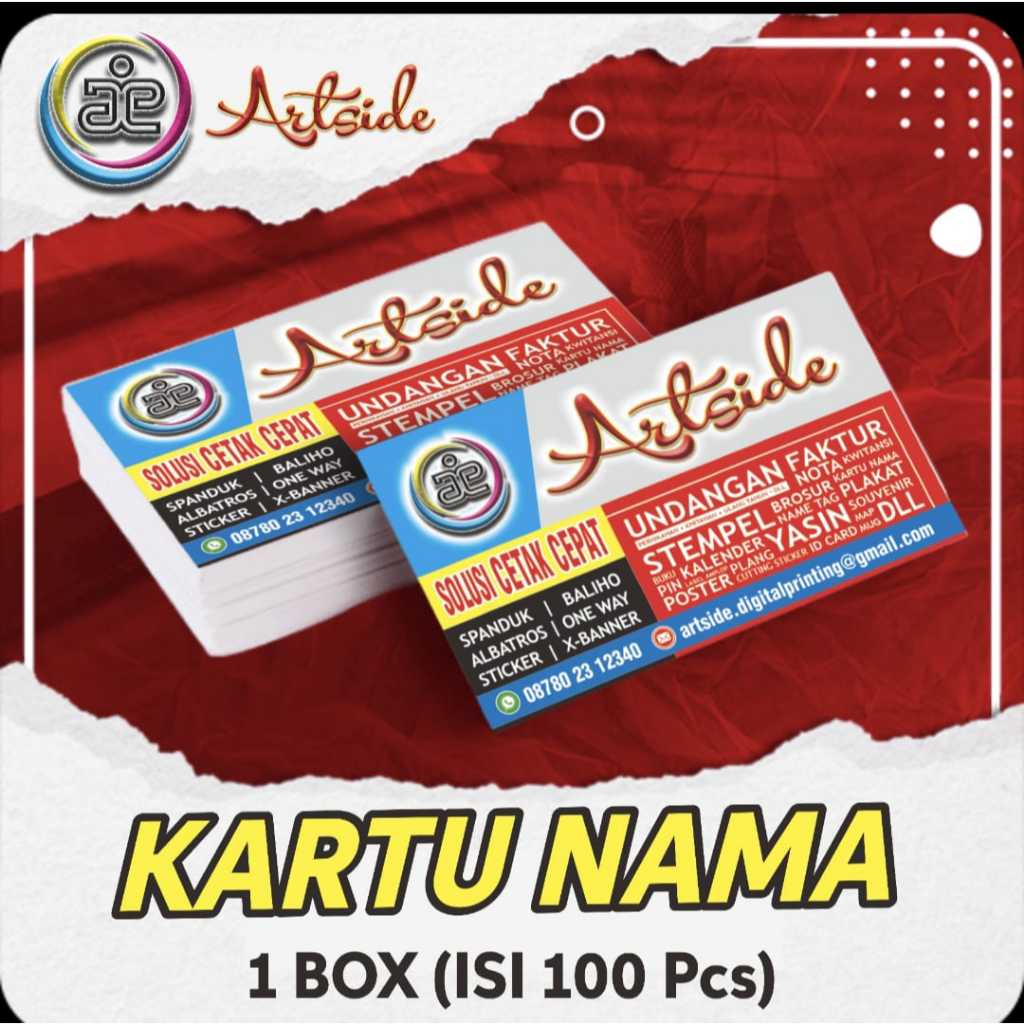 

Cetak Kartu Nama isi 100 lembar (Desain Gratis)
