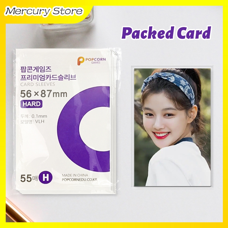 MER Inner Sleeve Photocard Isi 50 Pcs Korea Popcorn Hard Type 56X87MM