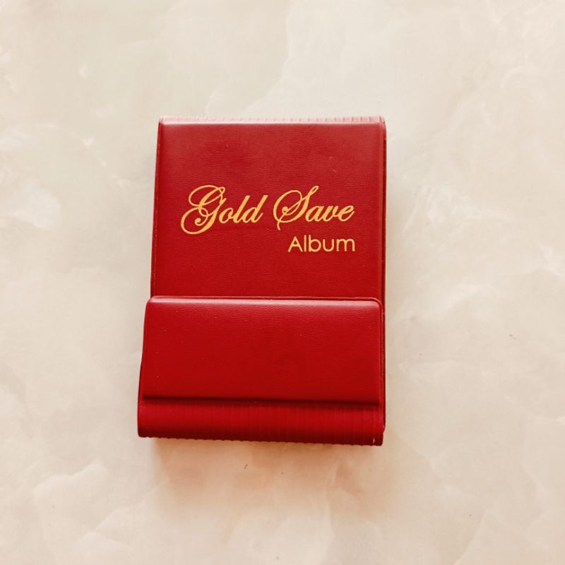gold save album/ album emas logam mulia/dompet tempat logam mulia LM
