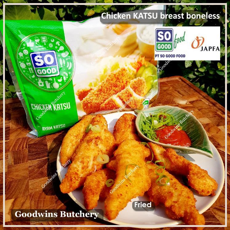 

Chicken KATSU breast boneless SoGood frozen ayam So Good Food 400g