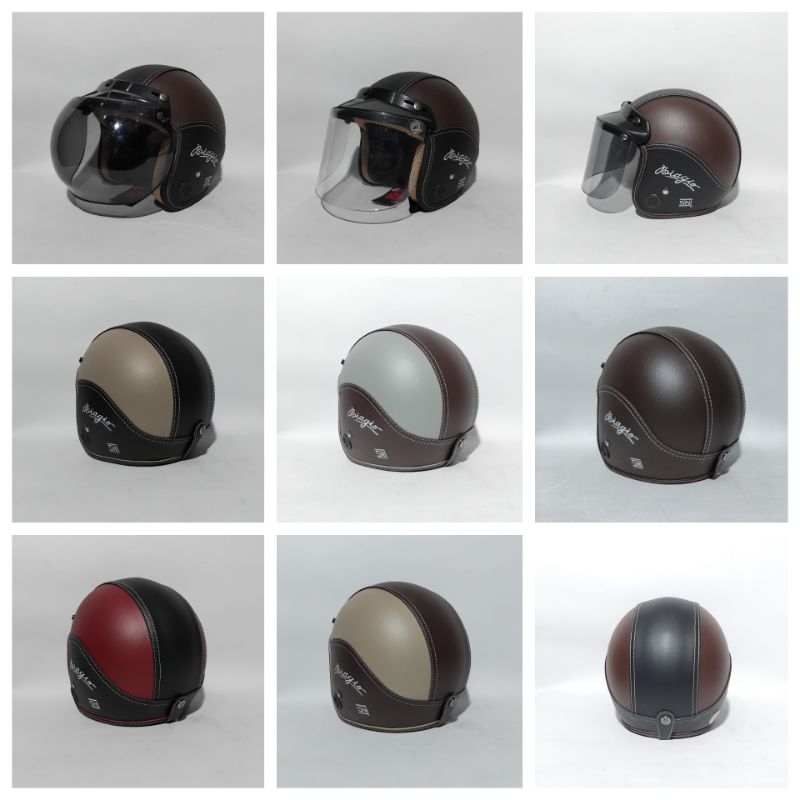 HELM BOGO DAG FULLKULIT BIAGIO PLUS KACA DEWASA ORIGINAL
