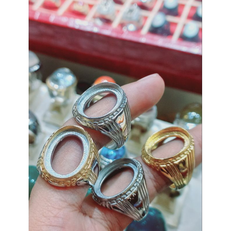 Emban cincin ring titanium super tanam 13x18, 15x20