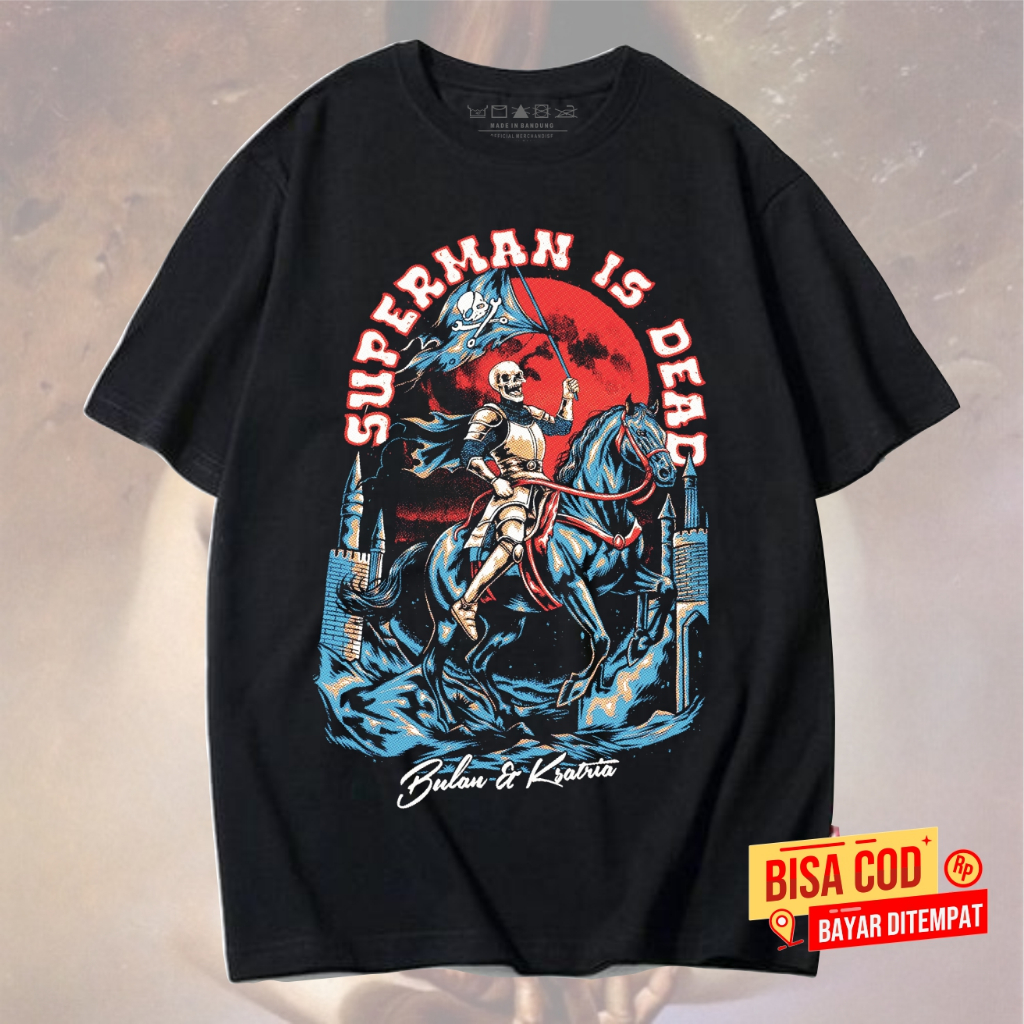 KAOS SID SUPERMAN IS DEAD SID BULAN KSATRIA pendek pria band original distro - T-Shirt pendek SID LA