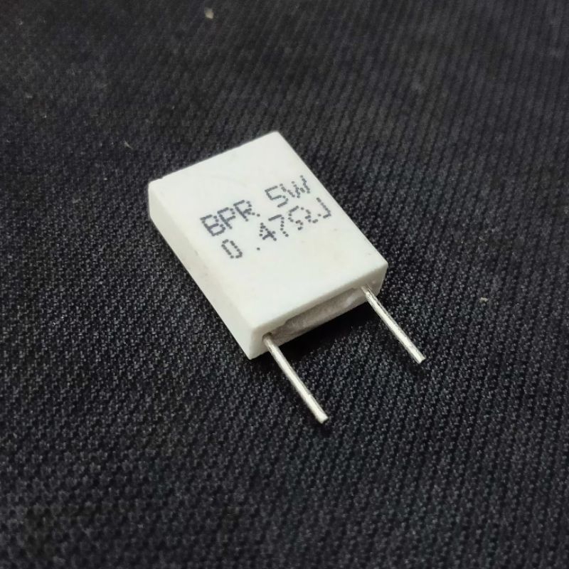 Resistor Nobel 5 Watt 0,47 Resistor 5 Watt Nobel 0,47 Resistor 5 watt Gepeng 0,47