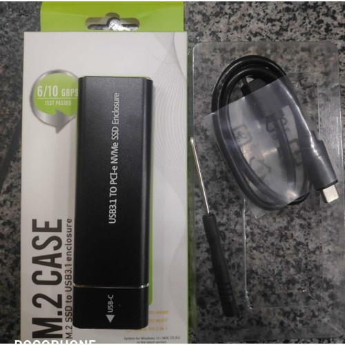CASE SSD Enclosure Casing SSD M2 NVME USB 3.1 to M.2 NVME