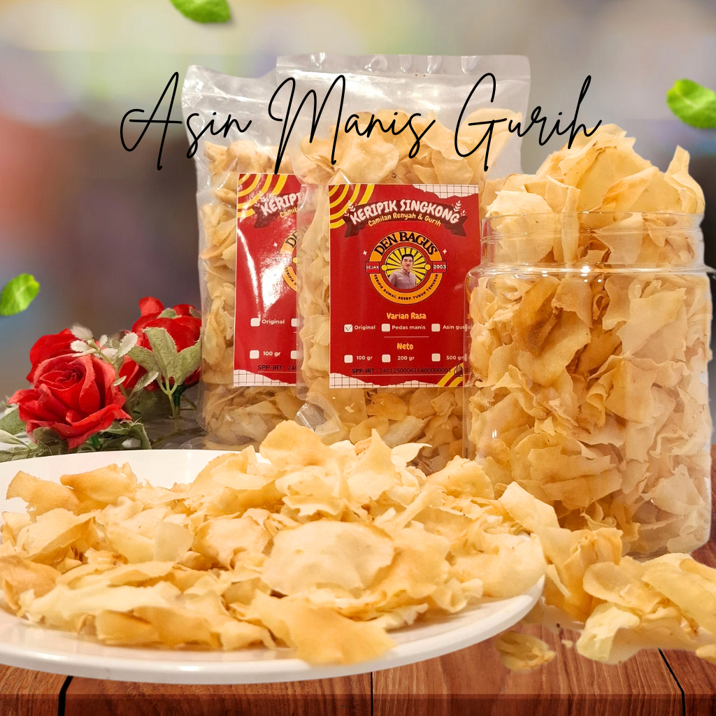 

Keripik Singkong Den Bagus Asin Manis Gurih
