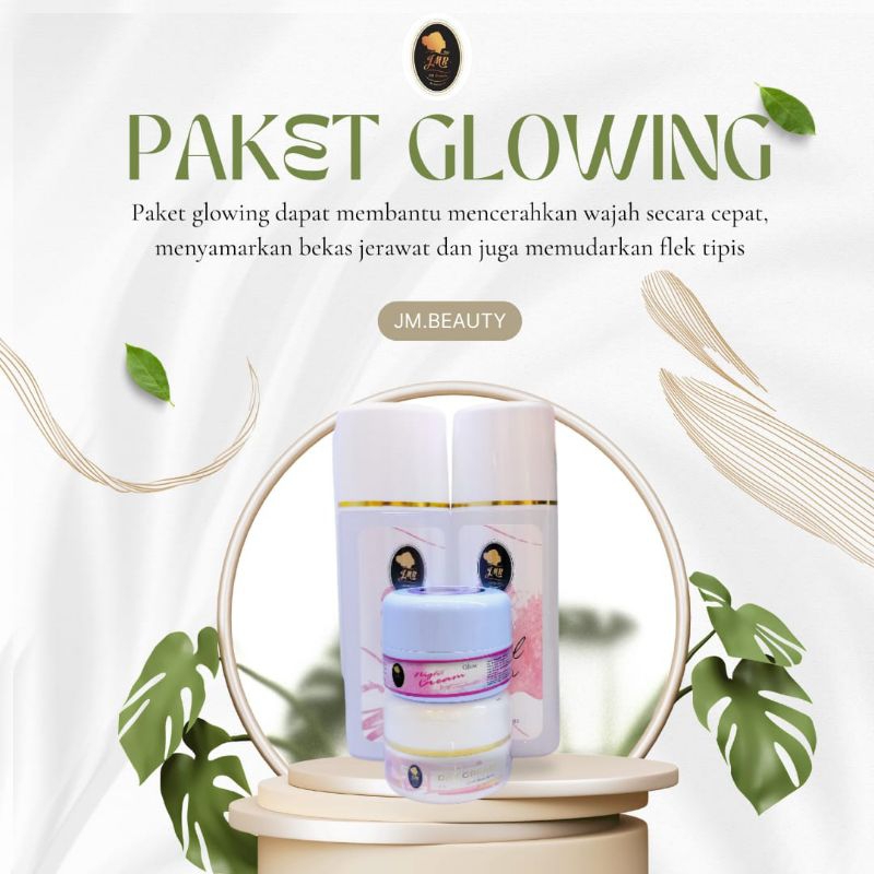 JMB Beauty set Glowing | JMB Skincare | Skincare pencerah wajah | Menghilangkan flek