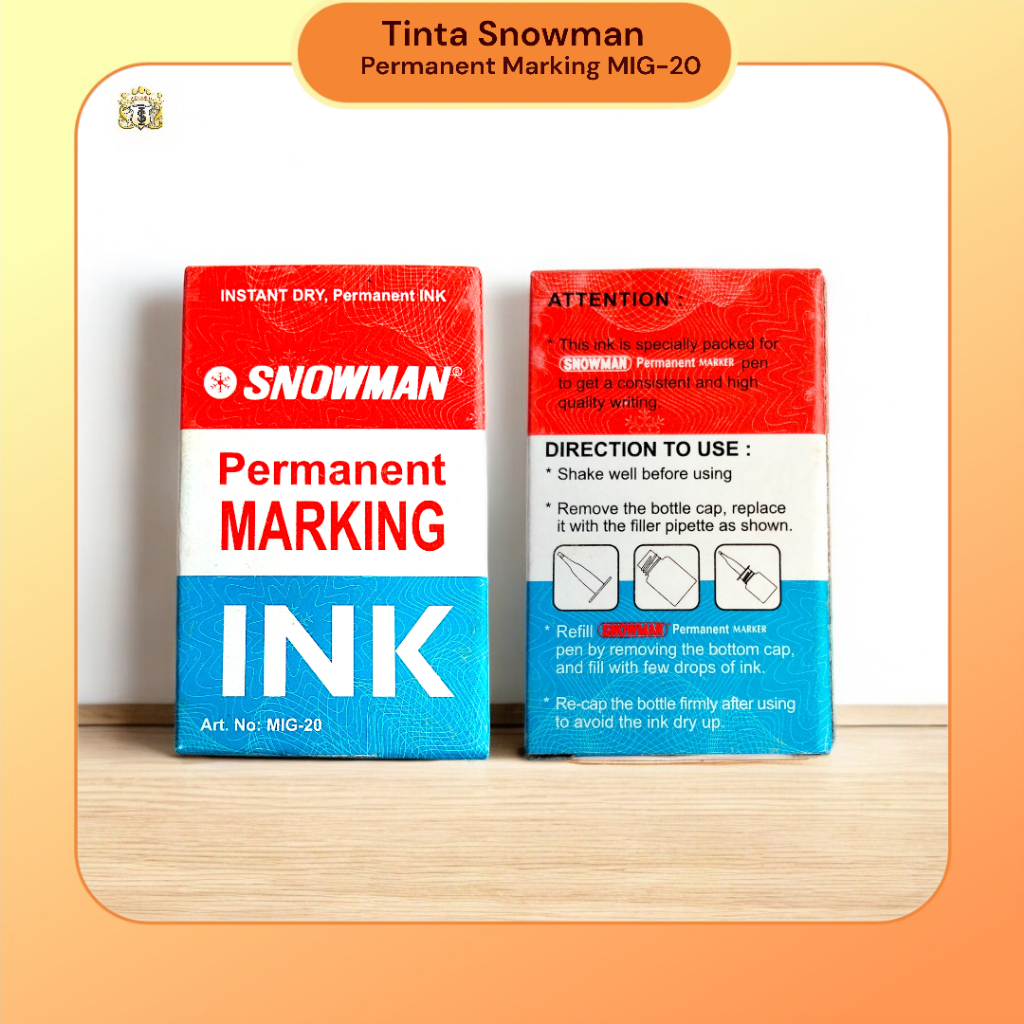 

Tinta Marker Permanent Snowman Warna Merah MIG-20