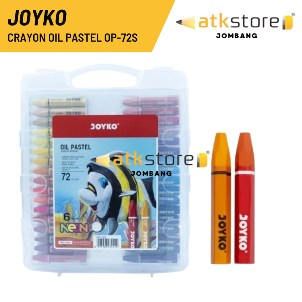 

JOYKO CRAYON OIL PASTEL OP-72S 72 COLOURS / Crayon JOYKO 72 Warna / Oil Pastel Krayon Minyak JOYKO