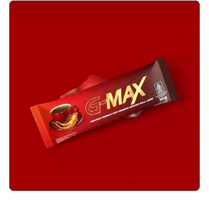

Kopi Gmax 1 SACHET Original Kopi Stamina Pria Tahan Lama Aman ( 100% BPOM & HALAL )