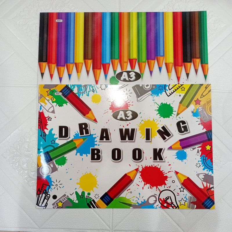 

Buku gambar kiky ukuran A3 motif random 42 × 30cm