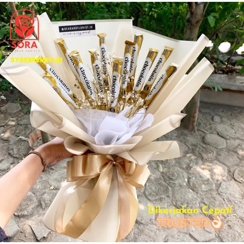 

Buket Chocolatos isi 12 & Baby Breat Dried | INSTANT JOGJA