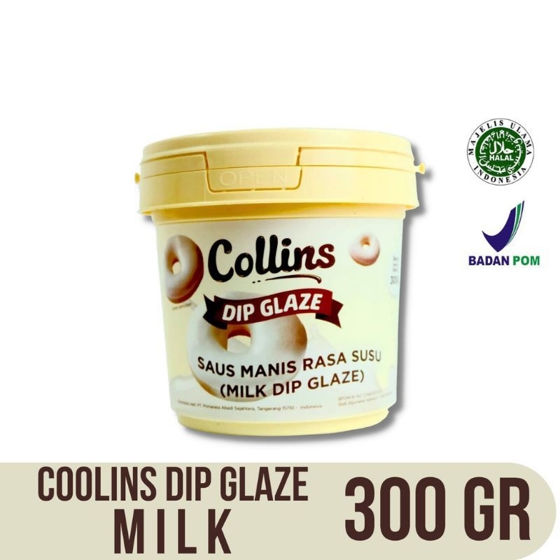 

COLLINS DIP GLAZE 300 GRAM MILK