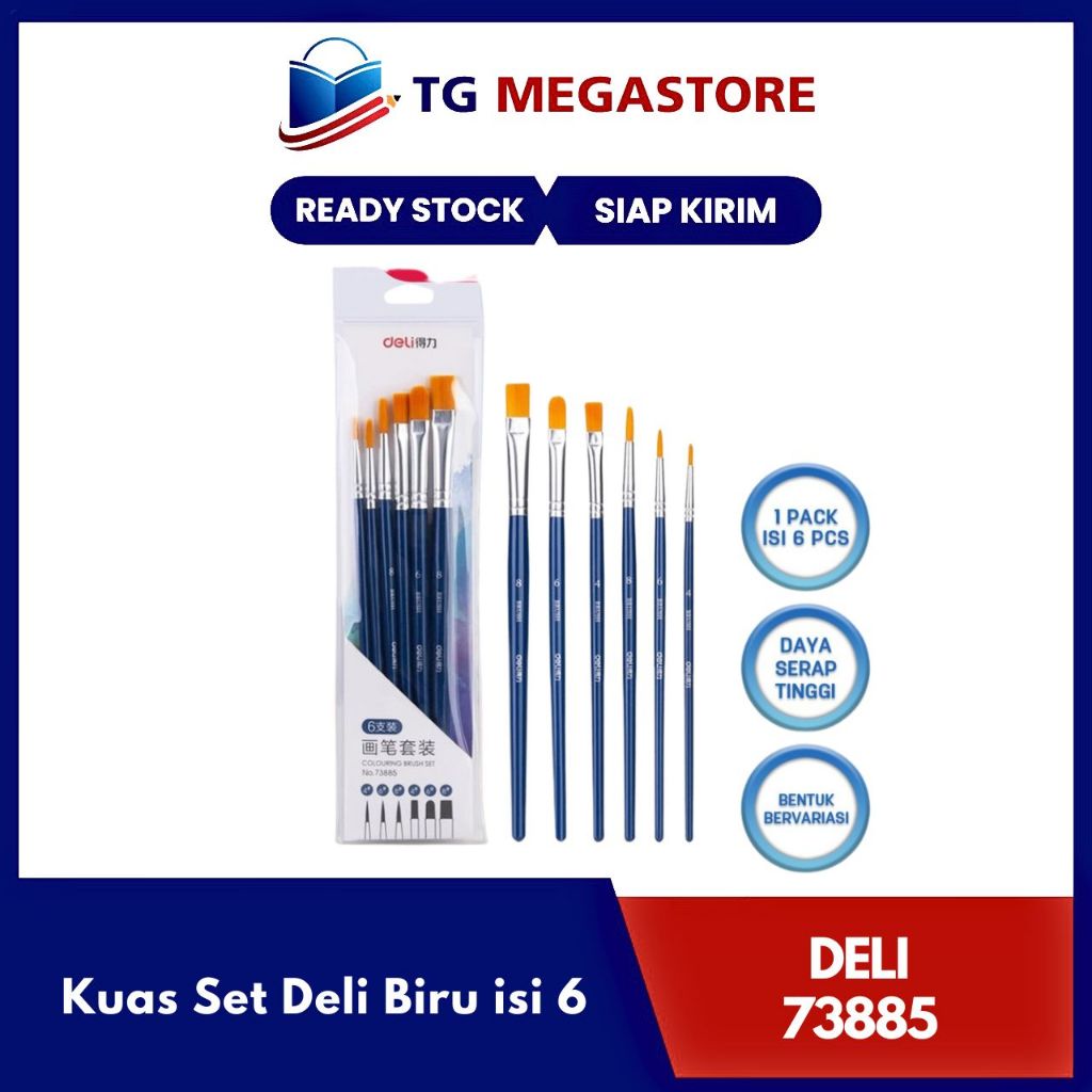 

Kuas Set Deli Biru isi 6 - 73885