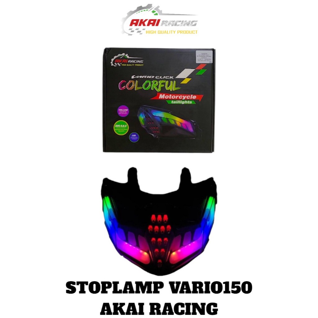 Stoplamp Vario 150 Lampu Stop Vario 150 Lampu Belakang Vario 150 RGB Akai Racing