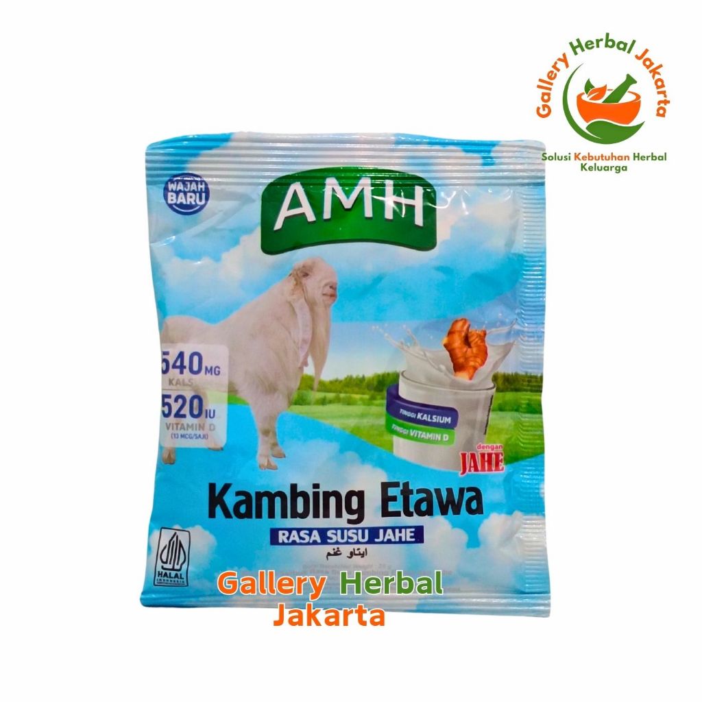 

Amh Kambing Etawa Rasa Susu Jahe Merah Full Cream Kemasan Sachet