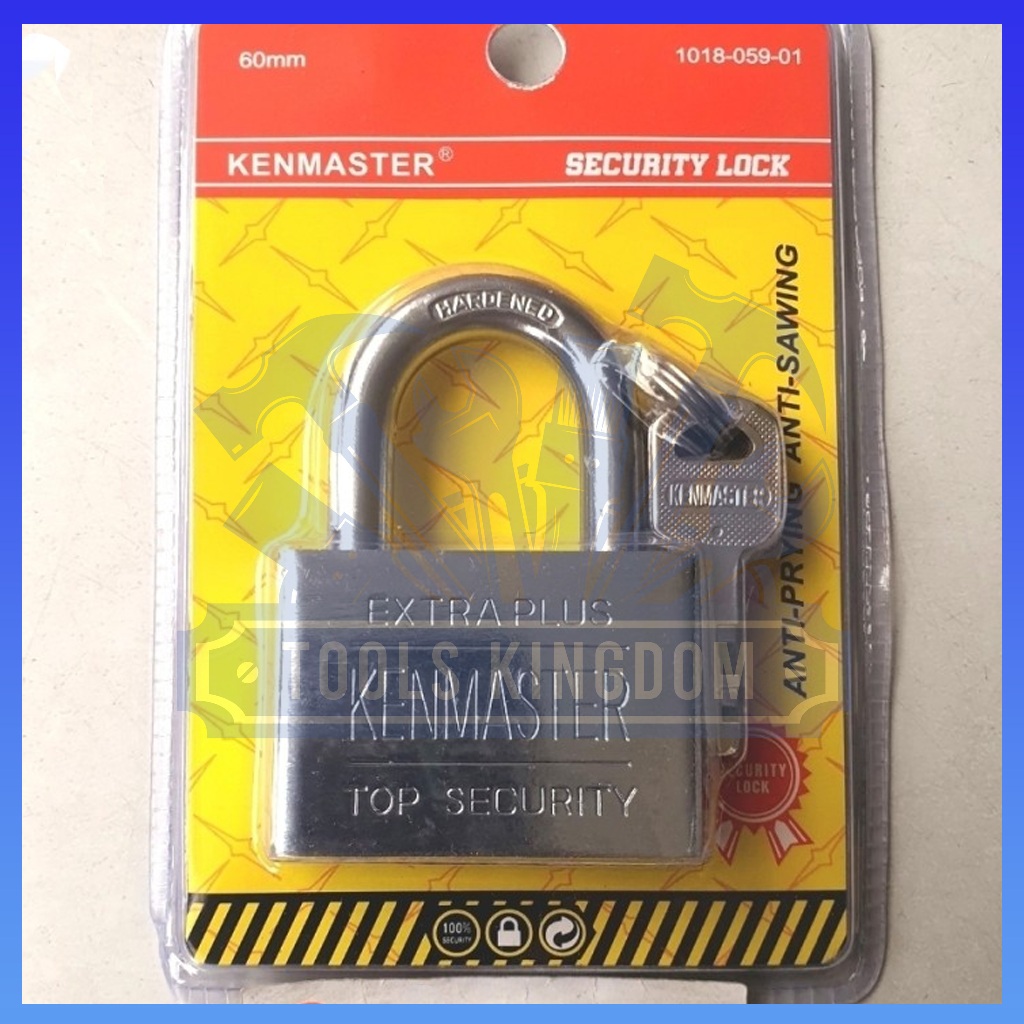 Gembok Nekel KENMASTER 60mm Pendek - KENMASTER Gembok Stainless - Gembok Anti Maling - Gembok Pagar 