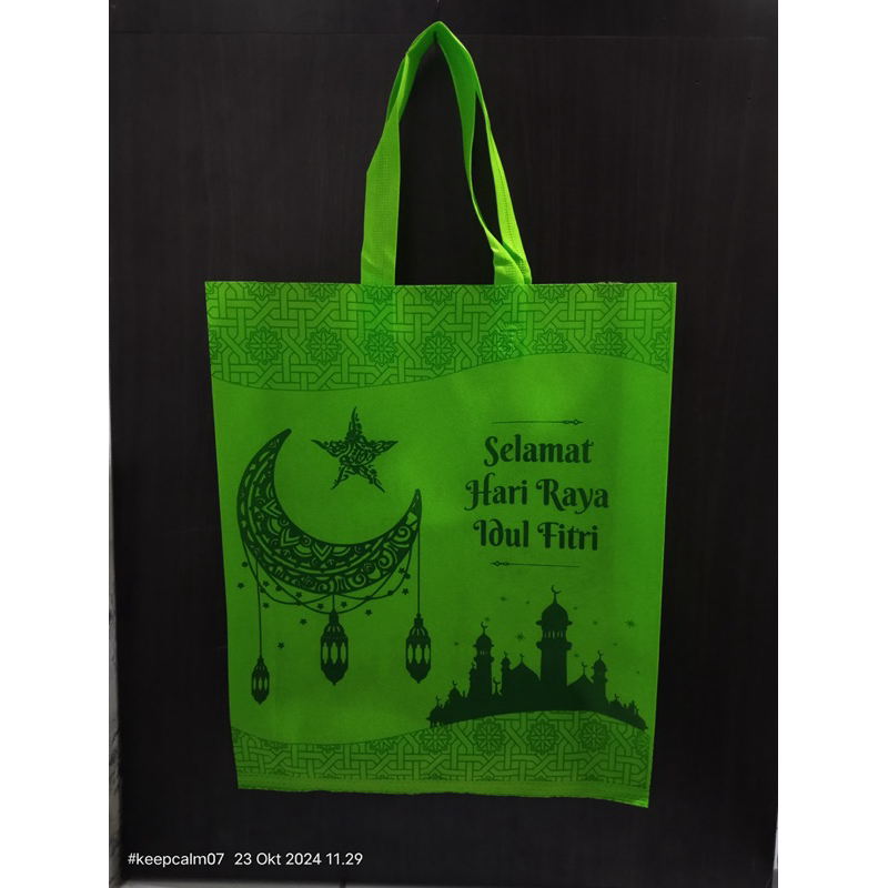 

TERBARU 2025 Tas Lebaran Selamat Hari Raya idul fitri/Goodie bag lebaran ukuran besar 2 SISI