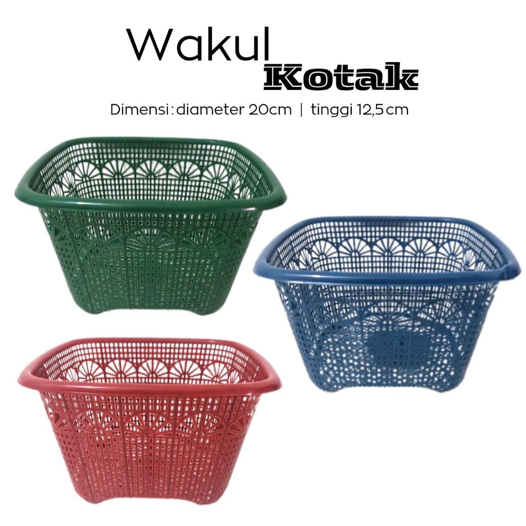 1 LUSIN Wakul Kotak / wakul hajatan / wakul plastik segi berkatan / wakul syukuran / wakul plastik m