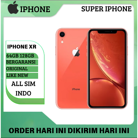 iP XR 64GB/128GB/256GB/BERGARANSI  FULLSET ORIGINAL/SECOND LIKE NEW