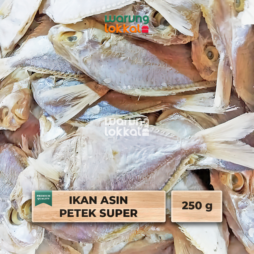 

Ikan Asin Petek Super 250g - Warung Lokkal