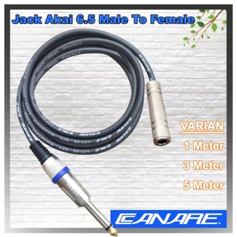 Kabel audio jack 1 akai mono to cover akai mono/akai mono female/cover mic