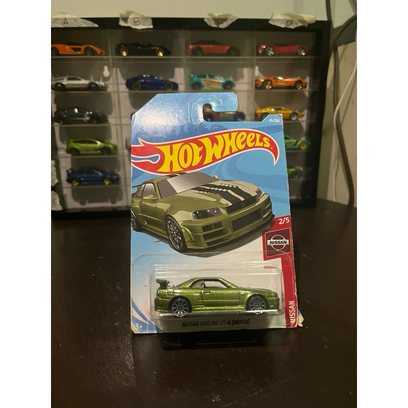 Hotwheels Nissan Skyline GT-R (BNR34) Hijau