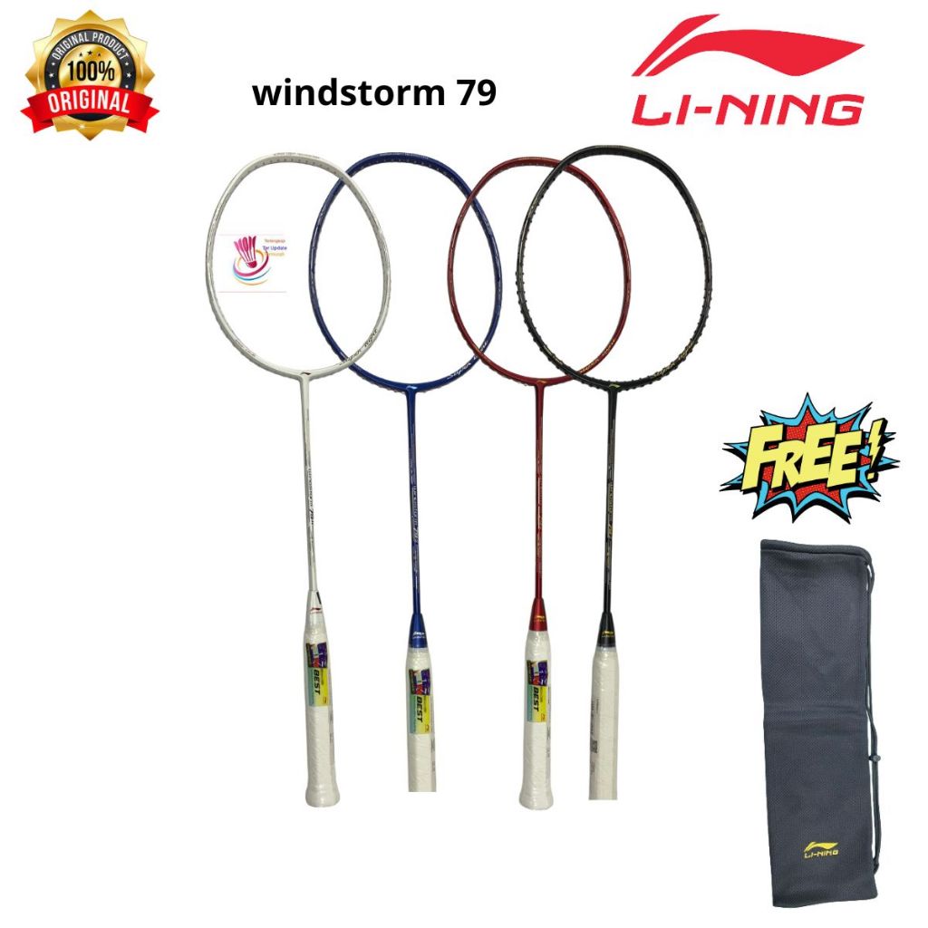 RAKET BADMINTON LINING WINDSTORM  79 S 79 H ORIGINAL