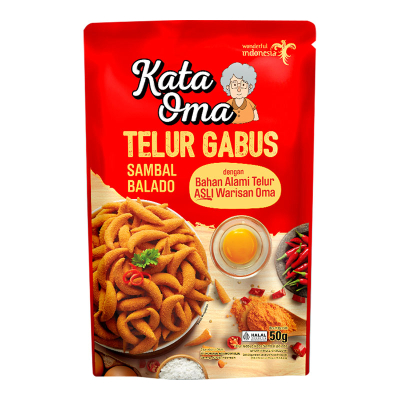 

Kata Oma Telur Gabus Rasa Padang Balado / Keju 50 gr