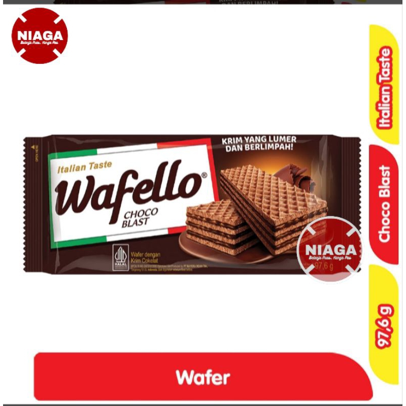 

Wafello Wafer Choklat Cokelat Blast 96.7 g