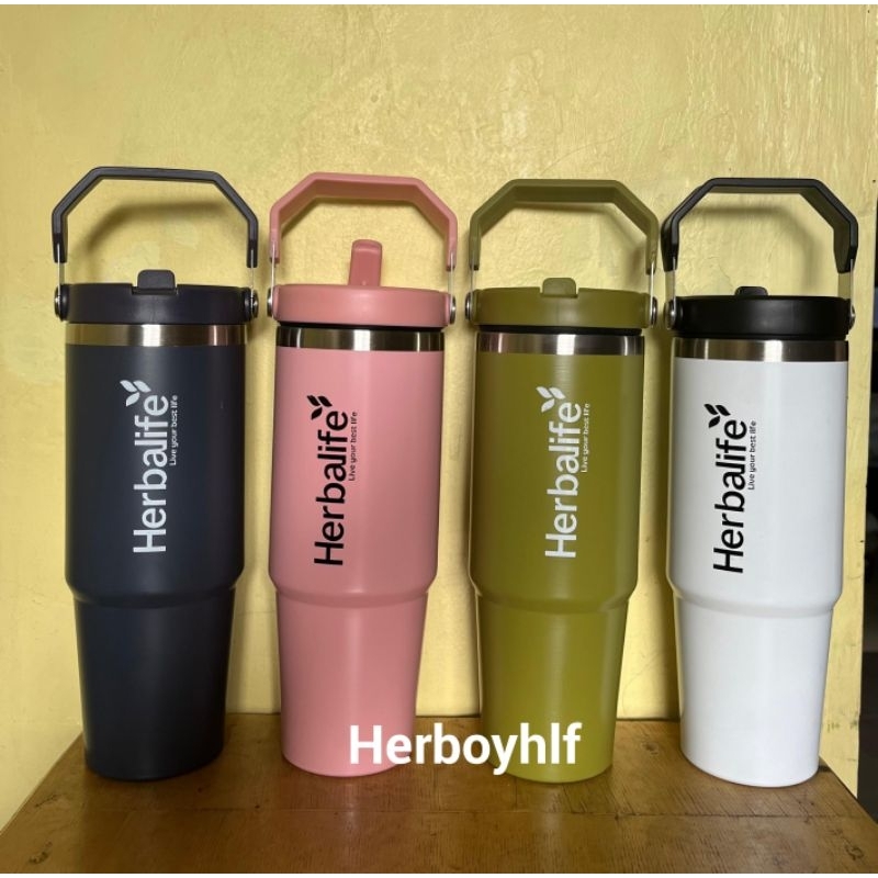 Tumbler gagang stainles 900ml dan 600ml  tahan panas dan dingin bahan SUS 304/316