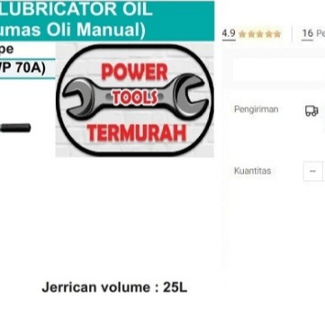 

Pompa Oli Drum WIPRO 25L LB 80 Alat Pelumas WP70 Manual Lubricator Oil