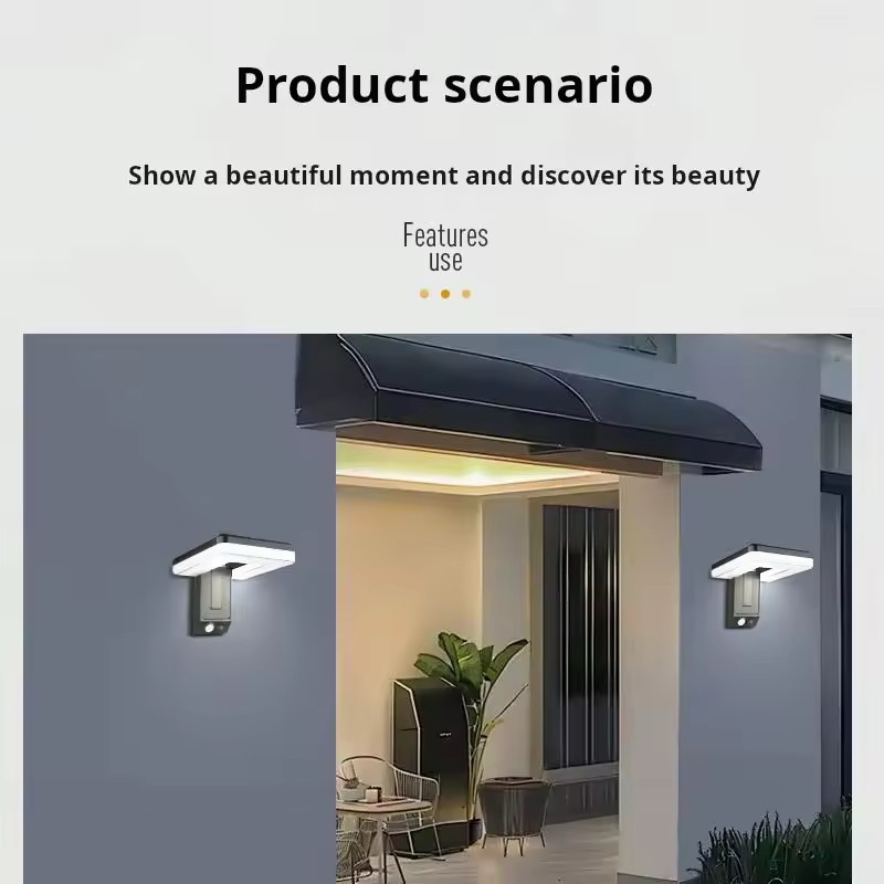 Lampu Dinding Solar Cell Lampu Taman Solar Cell Lampu Dinding Tenaga Surya Solar Wall Light