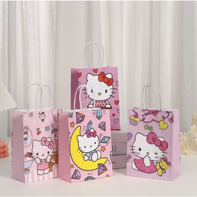 

paper bag ultah hellokitty 4 motif goodie bag tas kado