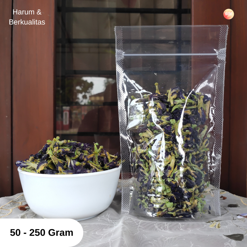 

Bunga Telang Kering | 50 - 250 Gram | Memberikan warna Alami & Minuman Herbal