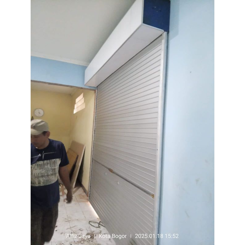 Rolling door galvanis pintu pengam ruko