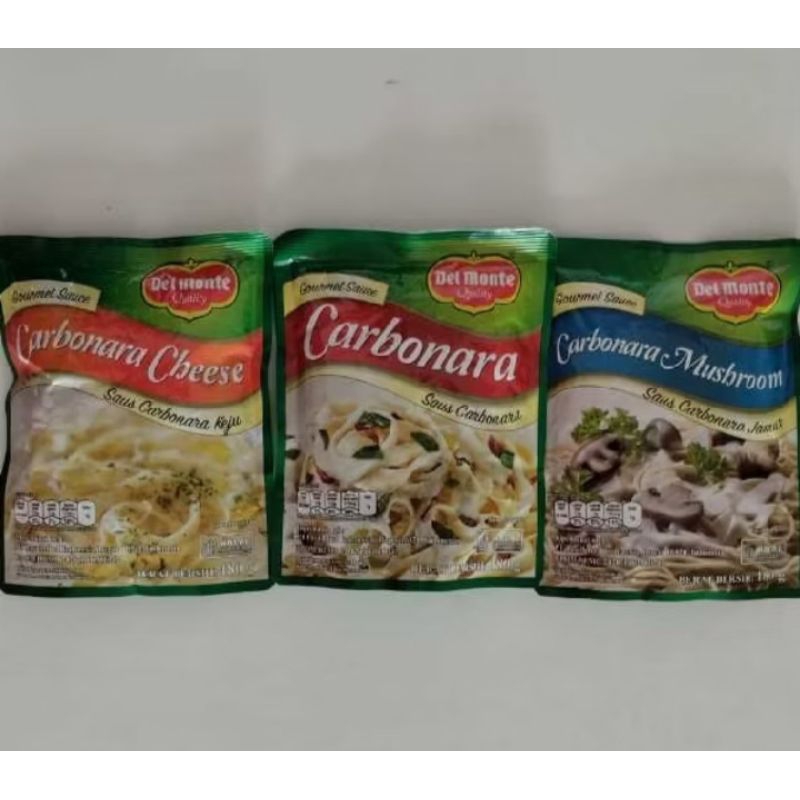 

Delmonte Saus Carbonara Mushroom Cheese 180 gram